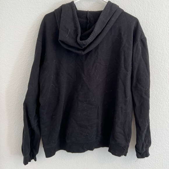 Black Zip Up hoodie - Picture 3 of 3